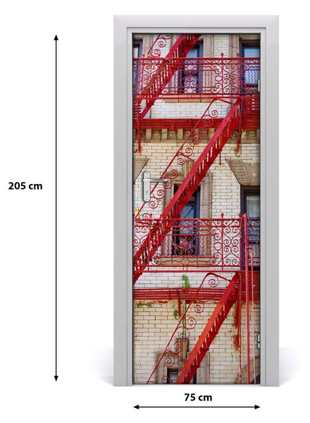 Fototapeta samolepiace na dvere taliansky dom 75x205 cm