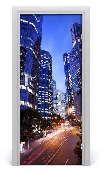 Fototapeta samolepiace na dvere mrakodrap 85x205 cm