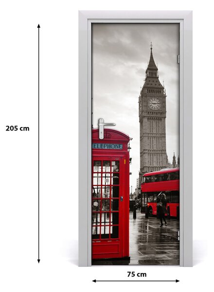 Fototapeta samolepiace na dvere Elizabeth Tower Londýn 75x205 cm