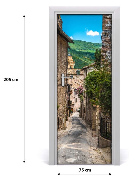 Fototapeta samolepiace na dvere pekná ulička 75x205 cm