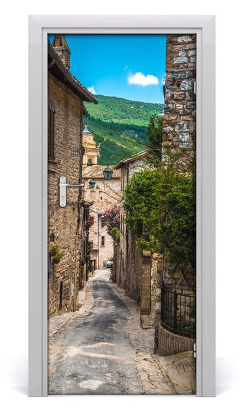 Fototapeta samolepiace na dvere pekná ulička 85x205 cm