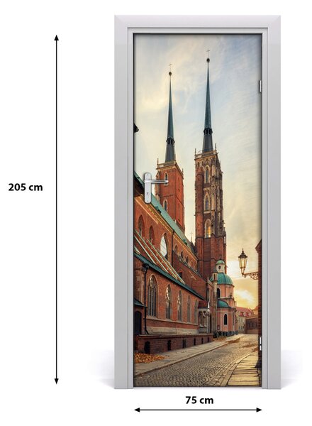Fototapeta samolepiace na dvere Vratislav Poľsko 75x205 cm