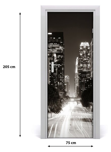 Fototapeta samolepiace na dvere Los Angeles noc 75x205 cm