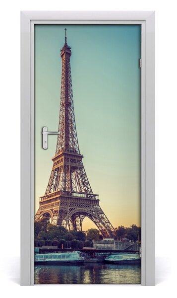 Fototapeta samolepiace na dvere Eiffelova veža 85x205 cm