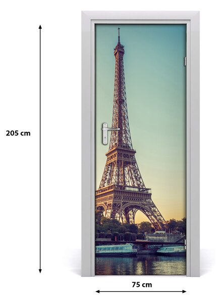 Fototapeta samolepiace na dvere Eiffelova veža 75x205 cm