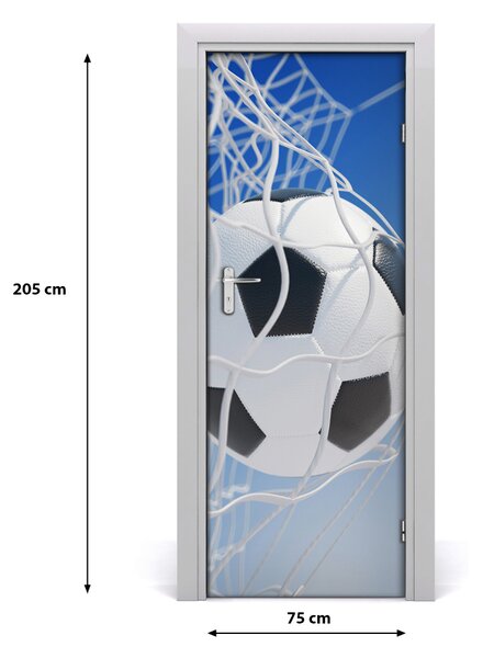 Fototapeta samolepiace na dvere lopta v bránke 75x205 cm