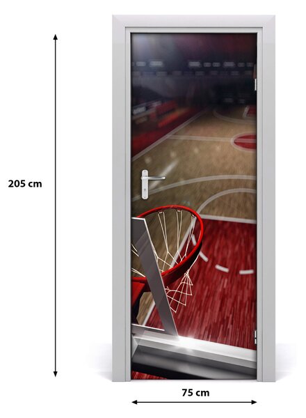 Fototapeta samolepiace dvere basketbal ihrisko 75x205 cm