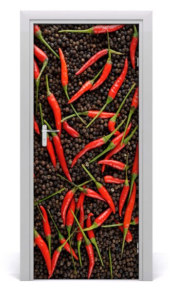 Fototapeta na dvere samolepiace chilli 85x205 cm