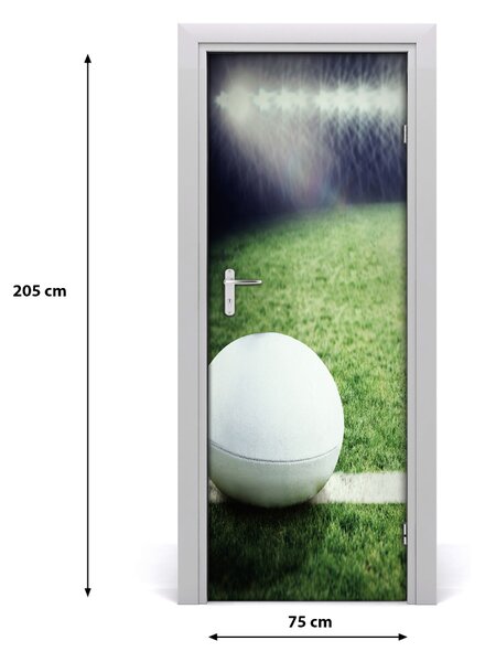 Fototapeta samolepiace na dvere loptu na rugby 75x205 cm