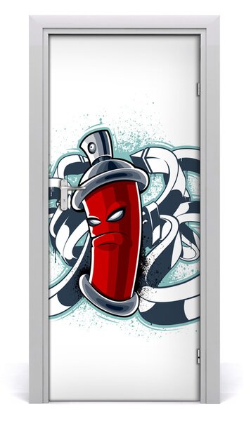 Fototapeta samolepiace na dvere graffiti 85x205 cm
