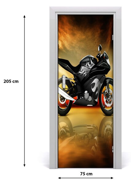 Fototapeta samolepiace na dvere motorka šport 75x205 cm