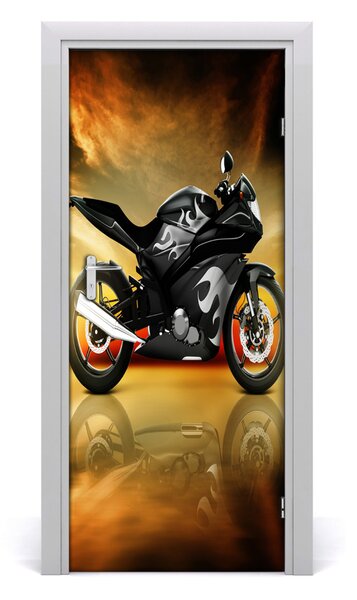 Fototapeta samolepiace na dvere motorka šport 85x205 cm