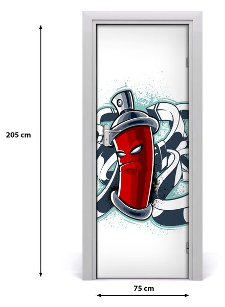 Fototapeta samolepiace na dvere graffiti 75x205 cm