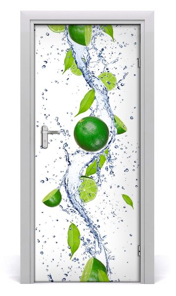 Fototapeta na dvere do domu samolepiace limetka 85x205 cm