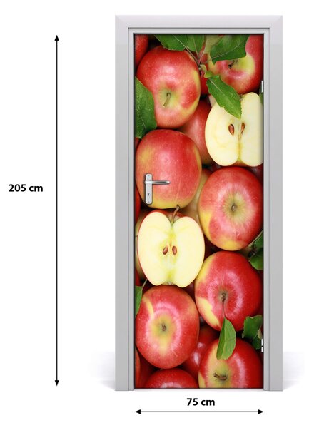 Fototapeta na dvere do domu samolepiace jablká 75x205 cm