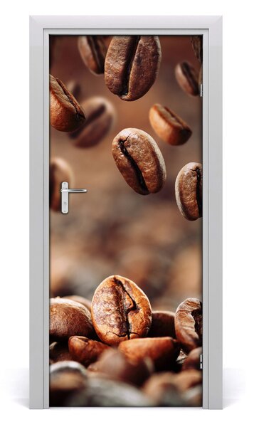Fototapeta na dvere samolepiace zrnká kávy 85x205 cm