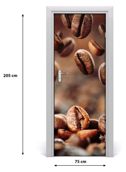 Fototapeta na dvere samolepiace zrnká kávy 75x205 cm