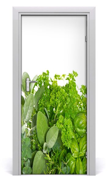 Fototapeta na dvere do domu samolepiace bylinky 85x205 cm