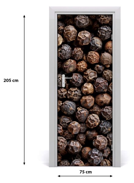 Fototapeta na dvere samolepiace zrnká čierneho korenia 75x205 cm