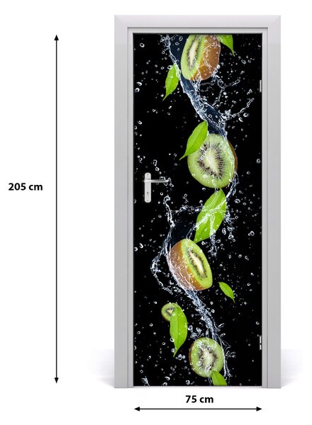 Fototapeta na dvere do domu samolepiace kiwi 75x205 cm