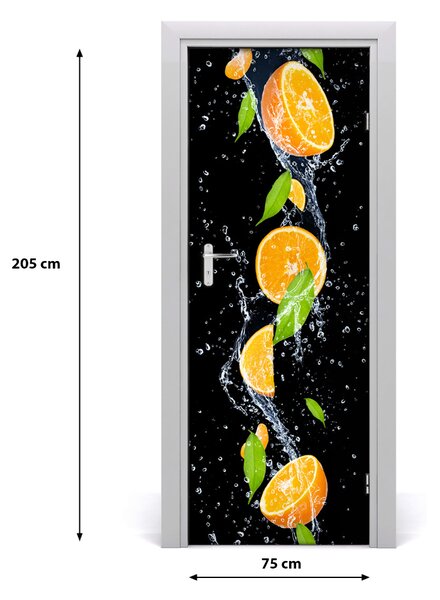 Fototapeta na dvere samolepiace pomaranče 75x205 cm