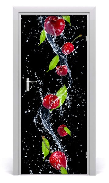 Fototapeta na dvere do domu samolepiace višne 85x205 cm