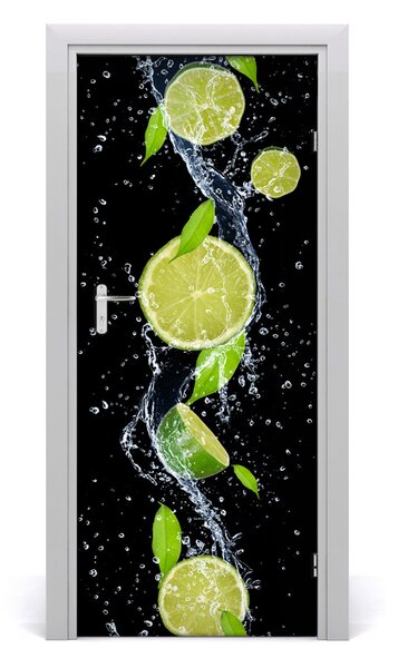 Fototapeta na dvere do domu samolepiace limetky 85x205 cm