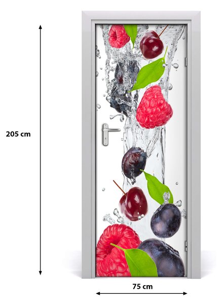 Fototapeta na dvere samolepiace lesné ovocie 75x205 cm