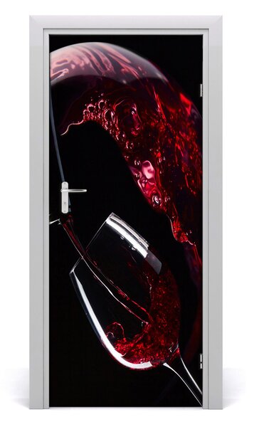 Fototapeta na dvere samolepiace červené víno 85x205 cm