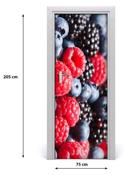Fototapeta na dvere samolepiace lesné ovocie 75x205 cm