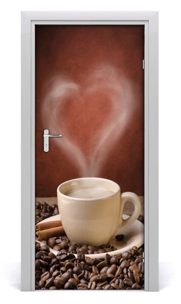 Fototapeta na dvere samolepiace aromatická káva 85x205 cm