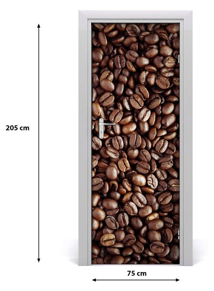 Fototapeta na dvere samolepiace zrnká kávy 75x205 cm