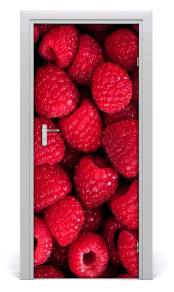 Fototapeta na dvere do domu samolepiace maliny 85x205 cm