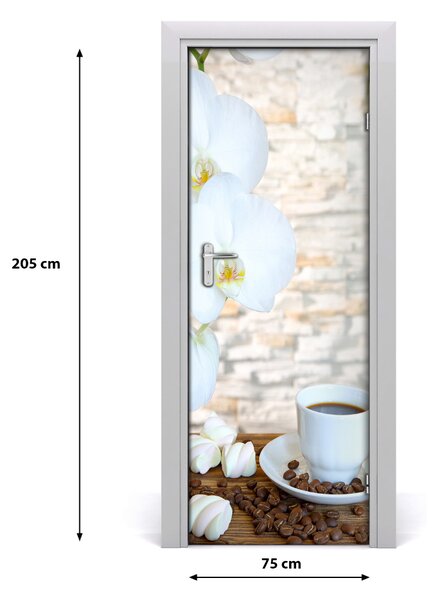 Fototapeta na dvere samolepiace šálka kávy 75x205 cm