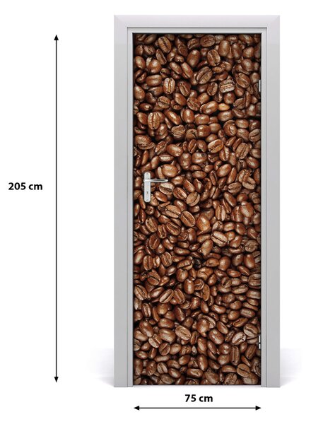 Fototapeta na dvere samolepiace zrnká kávy 75x205 cm