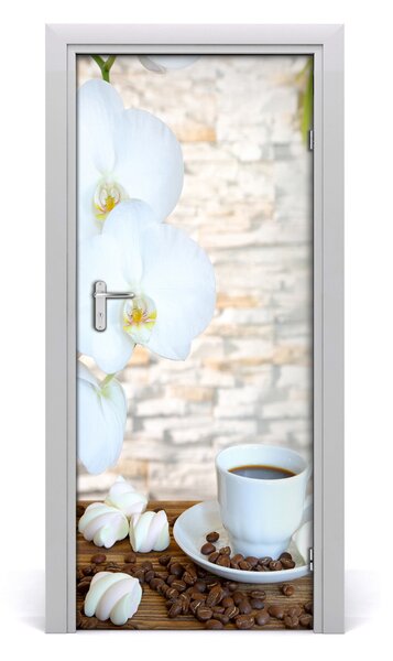Fototapeta na dvere samolepiace šálka kávy 85x205 cm