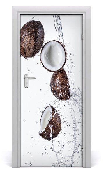 Fototapeta na dvere do domu samolepiace kokos 85x205 cm