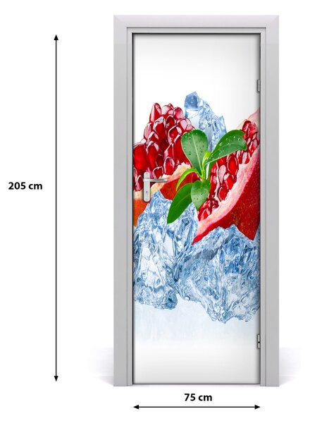 Fototapeta na dvere do domu samolepiace granát 75x205 cm