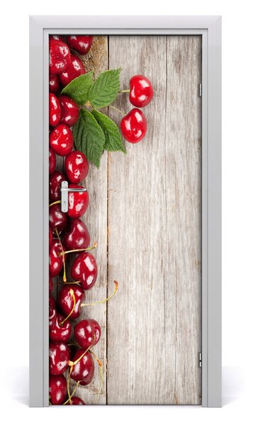 Fototapeta na dvere do domu samolepiace višne 85x205 cm