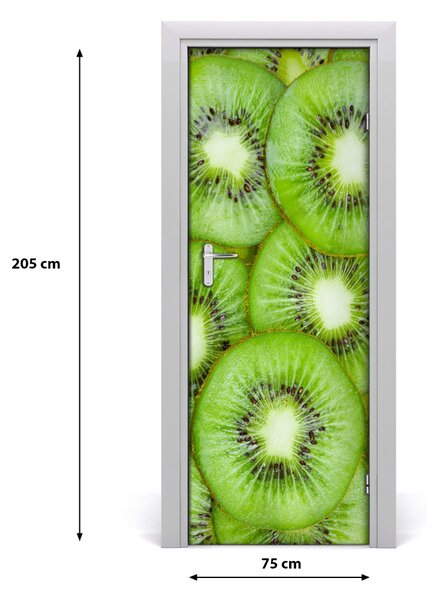 Fototapeta na dvere do domu samolepiace kiwi 75x205 cm