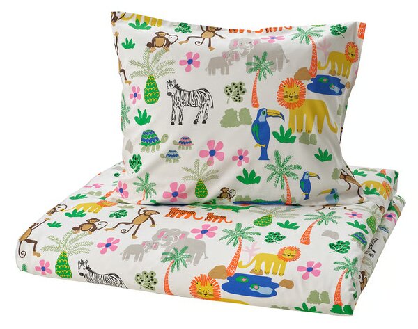 Detské bavlnené obliečky JUNGLE DREAM TALES farebné, 100% bavlna Rozmer obliečky: 70 x 80 cm | 140 x 200 cm