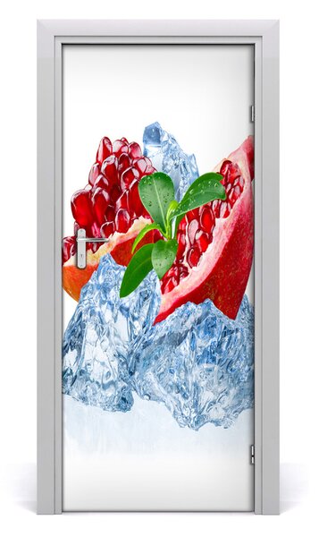 Fototapeta na dvere do domu samolepiace granát 85x205 cm