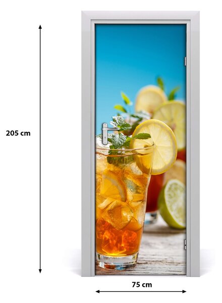 Fototapeta na dvere samolepiace ľadový čaj 75x205 cm