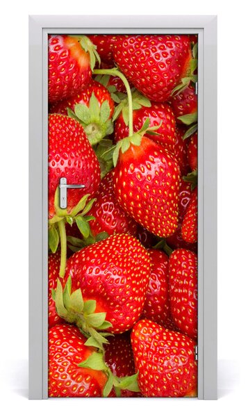 Fototapeta na dvere samolepiace jahody 85x205 cm
