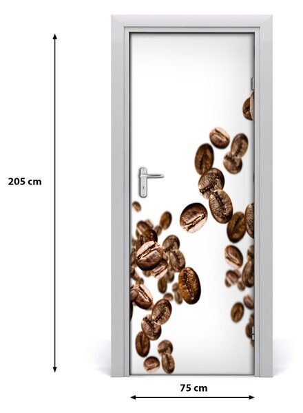 Fototapeta na dvere samolepiace zrnká kávy 75x205 cm