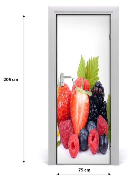 Fototapeta na dvere samolepiace lesné ovocie 75x205 cm