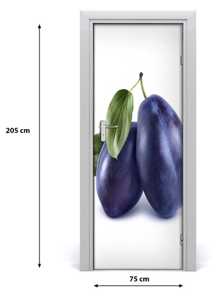 Fototapeta na dvere do domu samolepiace slivky 75x205 cm