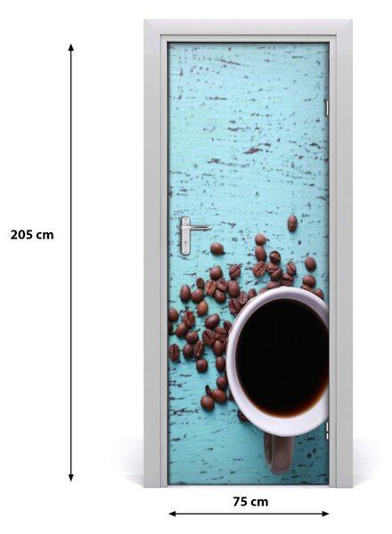 Fototapeta na dvere samolepiace šálka kávy 75x205 cm