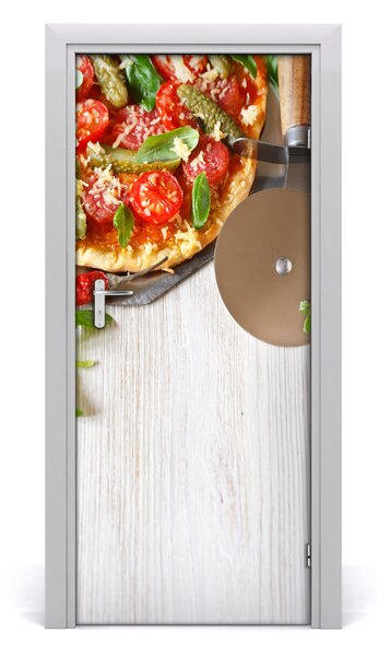 Fototapeta na dvere do domu samolepiace pizza 85x205 cm