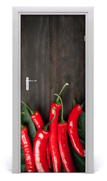Fototapeta na dvere samolepiace chilli 85x205 cm